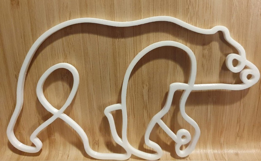 Wanddeko Bär one line art | Bärdings | Bear wall decor