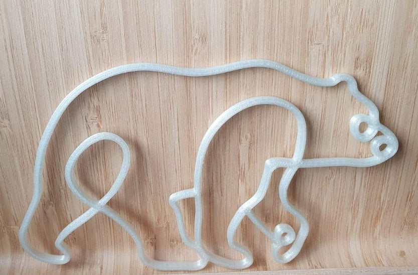 Wanddeko Bär one line art | Bärdings | Bear wall decor